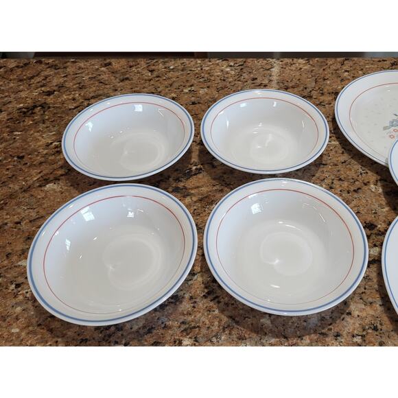 Corelle Country Cornflower (Set Of 12 Pieces) 1988-1993, Made In USA - Picture 11 of 16